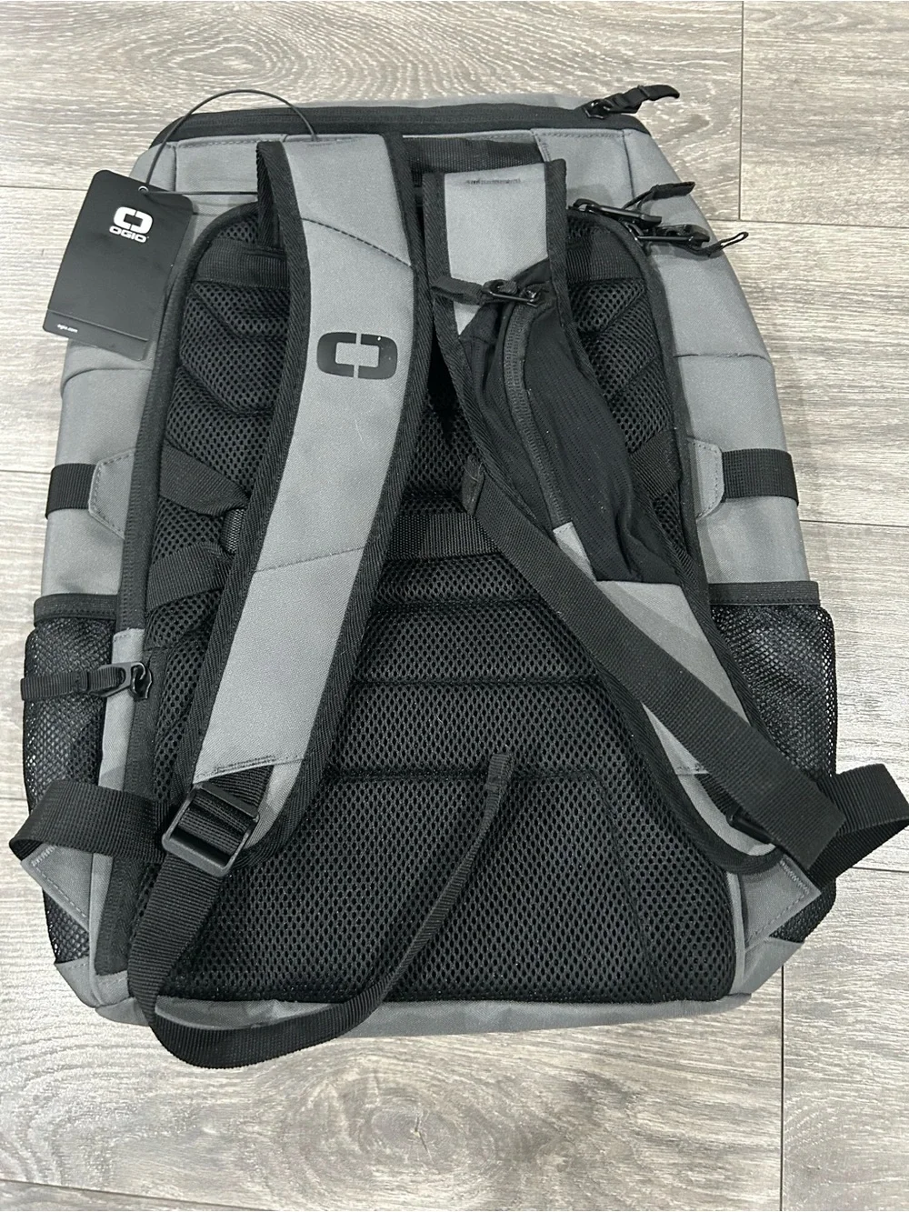 OGIO Gray & Black Men's Backpack with Front Straps